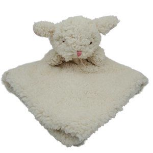 Bean Sprout White Plush Lamb Security Blanket Lovie Lovey Stuffed Animal Toy